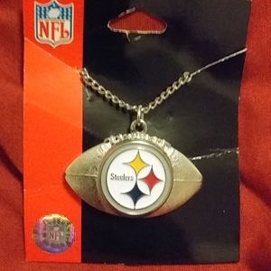 🏈Steelers Emblem in a Football Necklace